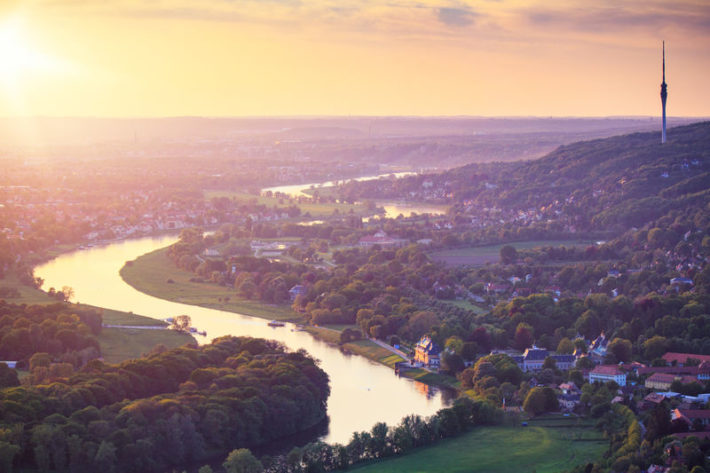 Blick in das Dresden Elbland